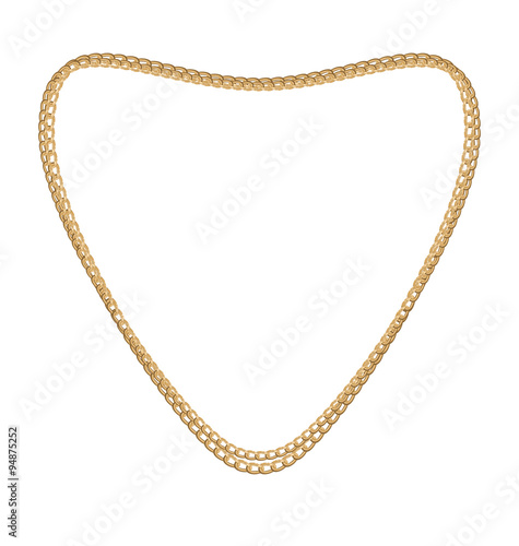 Jewelry Golden Chain of Heart Shape