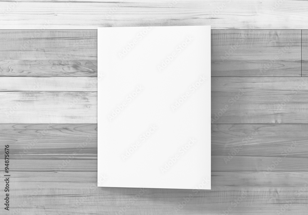 Fototapeta premium Flyer Broschüre gefalten weiss A4 A5