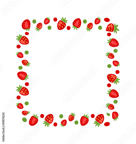 Sweet Frame Made of Strawberry