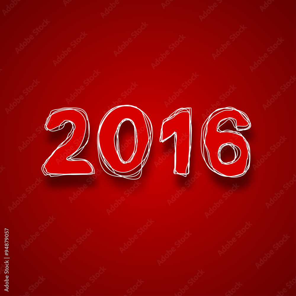 Vector modern 2016 happy new year background. Vector modern 2016 happy new year background.