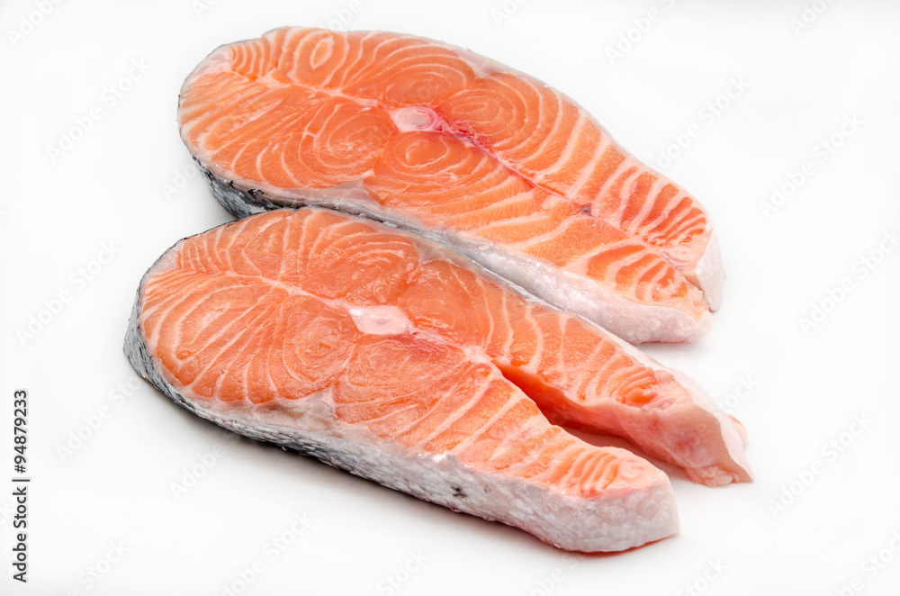 Filetes de salmón fresco