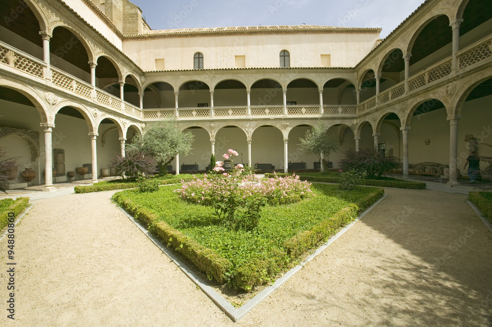 Archways and center garden Toledo, Spain