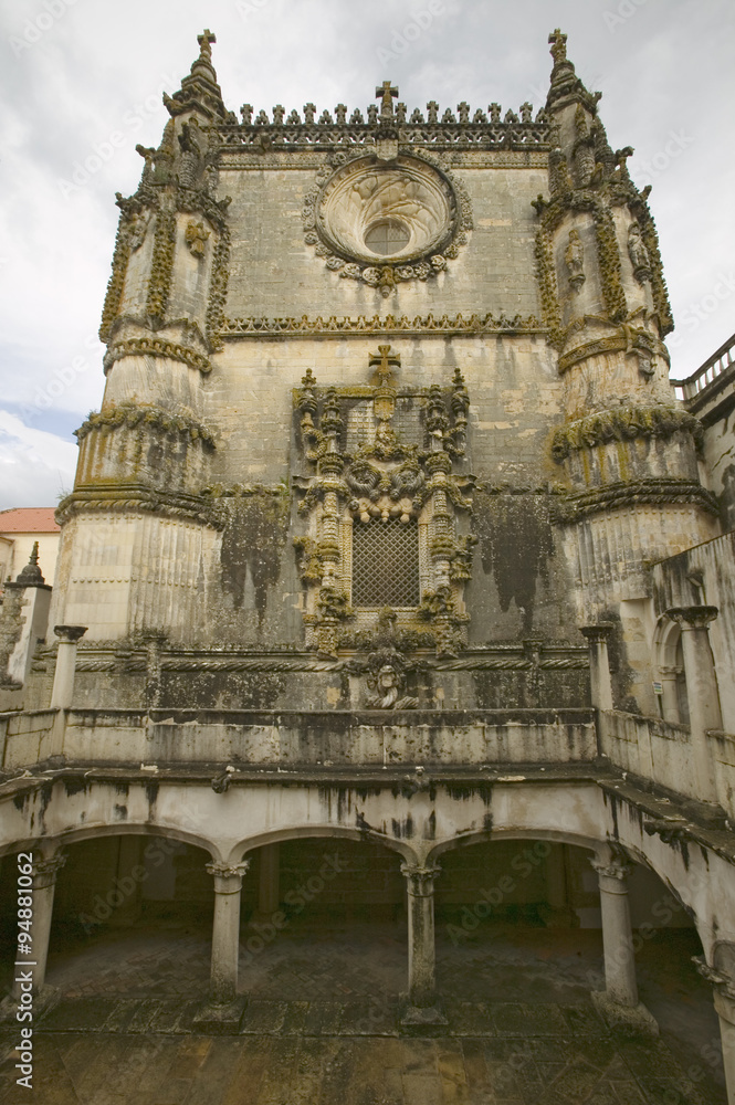 Chapter House, Templar Castle and the Convent of the Knights of Christ, founded by Gualdim Pais in 1160 AD, is a Unesco World Heritage Site in Tomar, Portugal