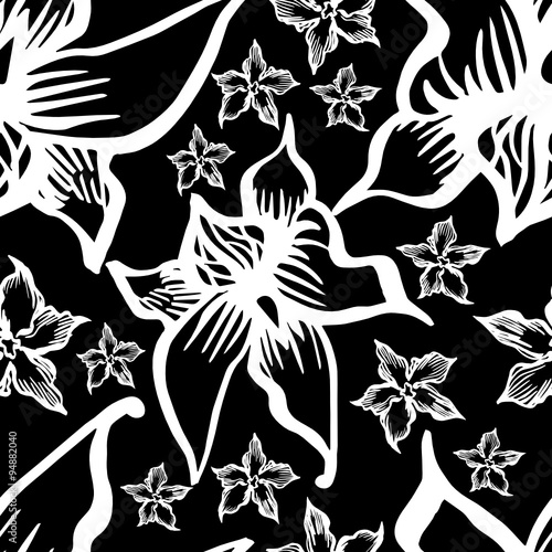 Seamless vector floral pattern 