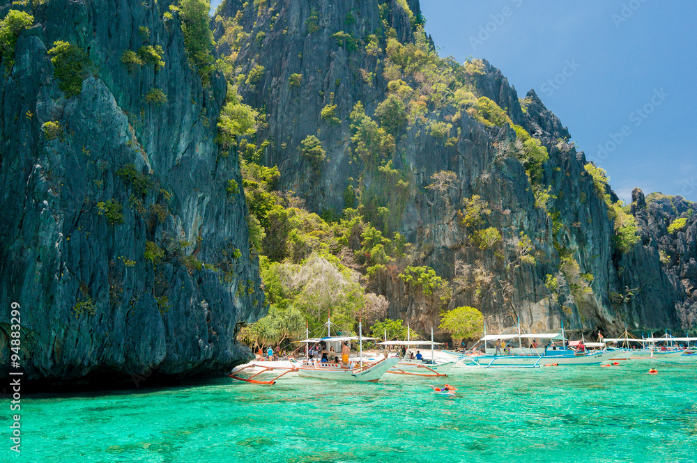 Seascapes seaviews of El Nido islands during boattrips Seascapes seaviews of El Nido islands during boattrips