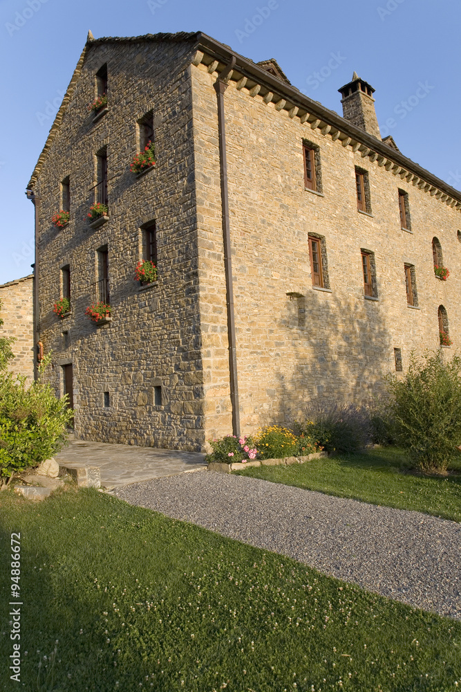 Casa de San Martin Inn, in Aragon, in the Pyrenees Mountains, Province of Huesca, Spain