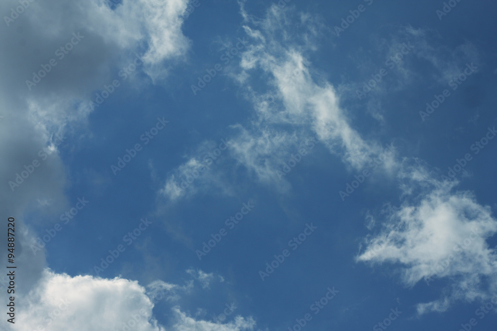  sky background with clouds, evening