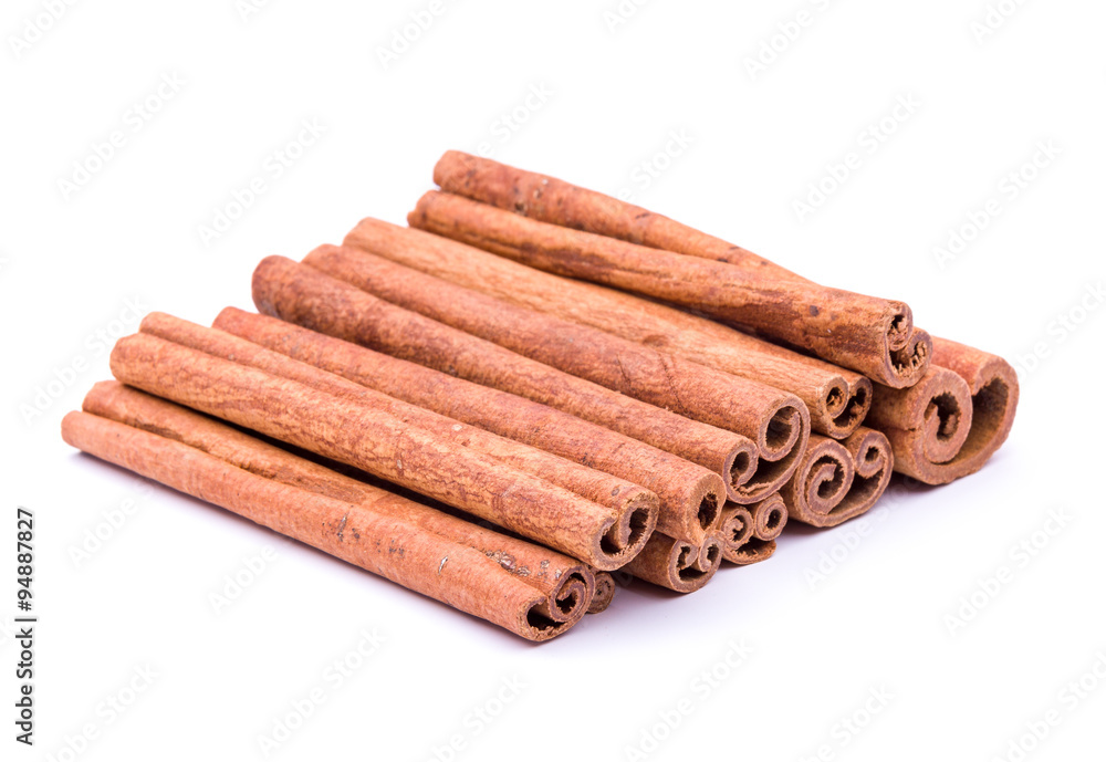 Cinnamon sticks isolated on white background Cinnamon sticks isolated on white background