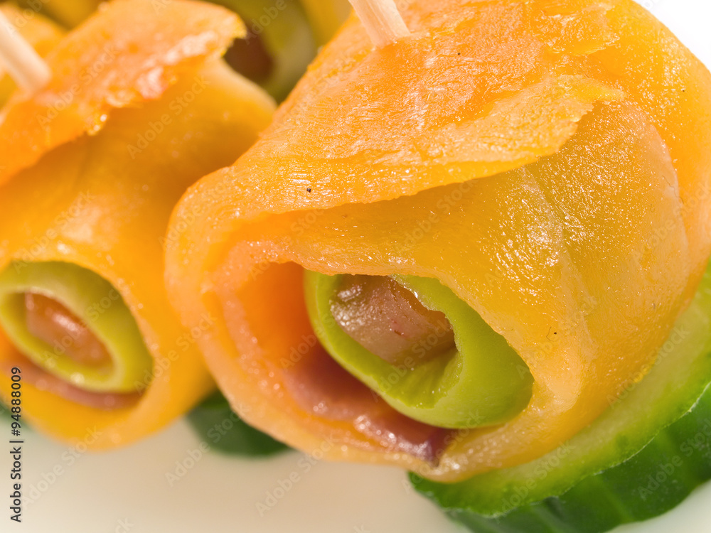 Salmon Rolls with Olive Salmon Rolls with Olive