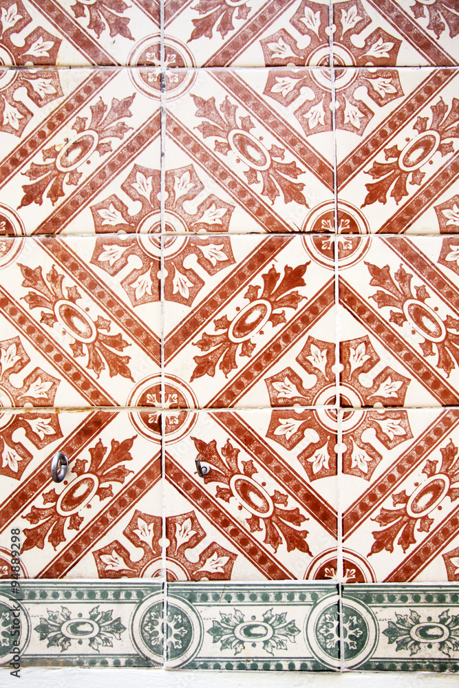Fototapeta premium Ceramic wall tiles in Lisbon, Portugal