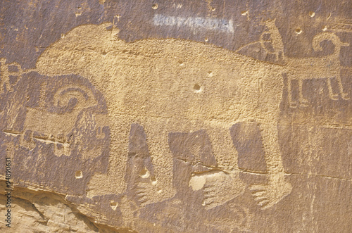 Petroglyph of a bear, Newspaper Rock, Southern UT