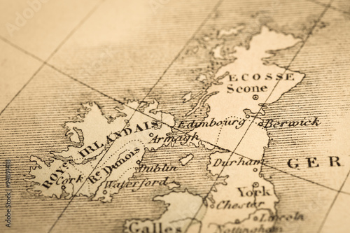 アンティークの世界地図 イギリス・ロンドン