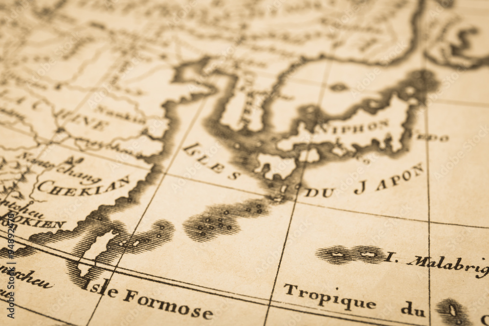 アンティークの世界地図　マレー半島