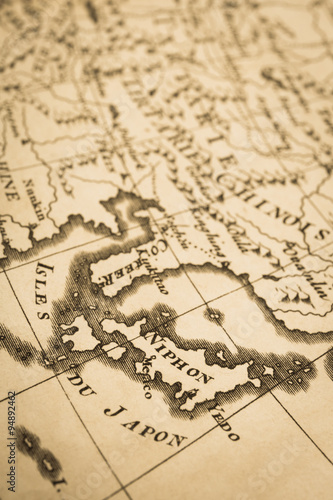 アンティークの世界地図　マレー半島