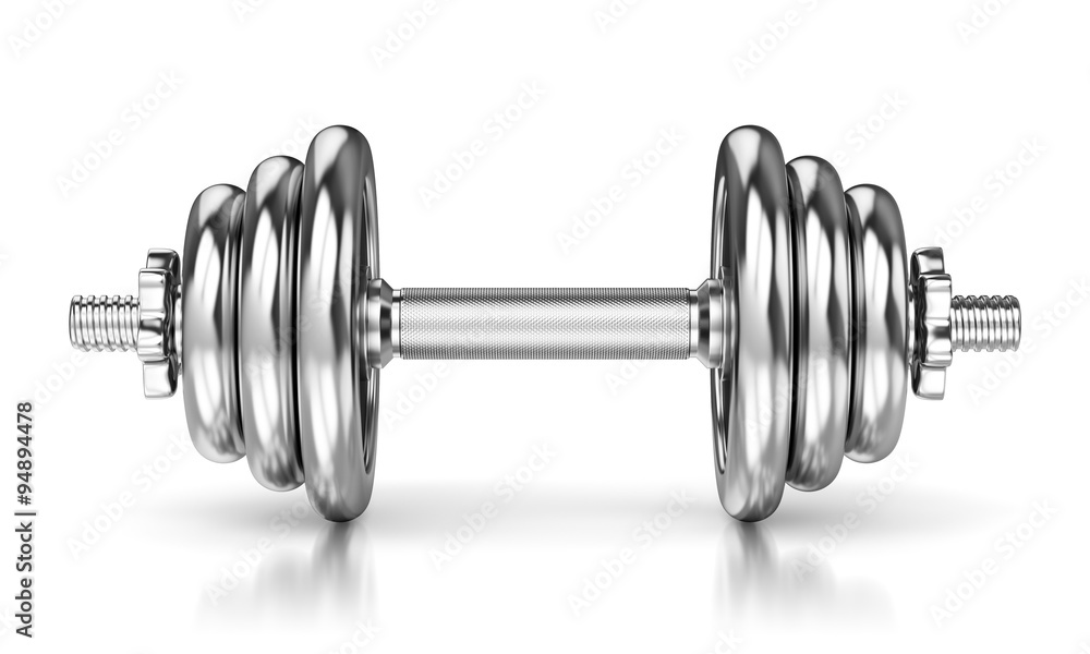 Metal glossy dumbbell
