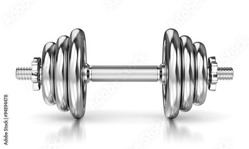 Metal glossy dumbbell