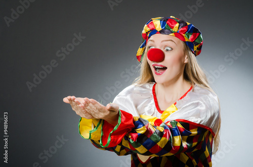 Clown in the funny concept