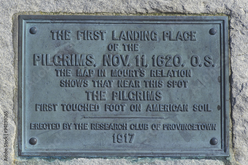 First landing spot of the Pilgrims, Provincetown, Cape Cod, Massachusetts