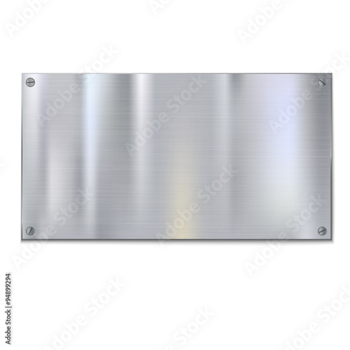 Shiny brushed metal