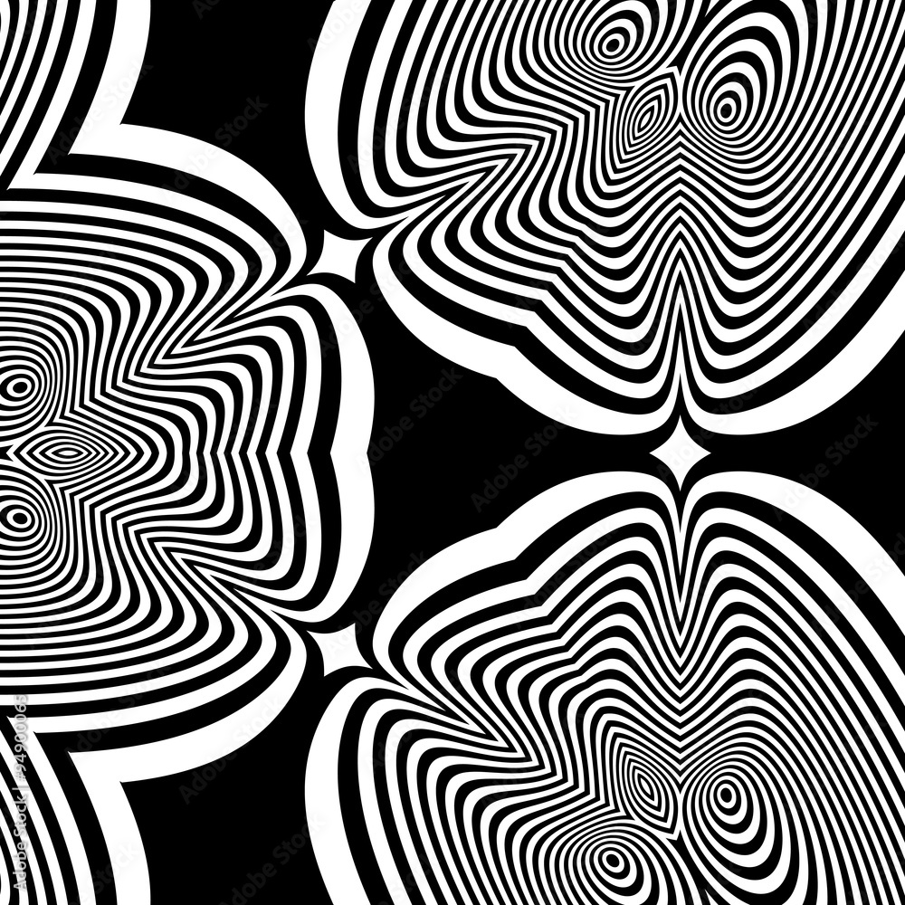 Pattern With Optical Illusion. Abstract Background. Optical Art. Pattern With Optical Illusion. Abstract Background. Optical Art.