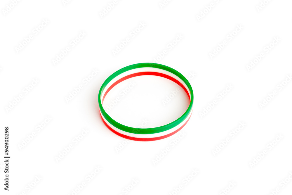 Italy flag wristband. Italy flag wristband.