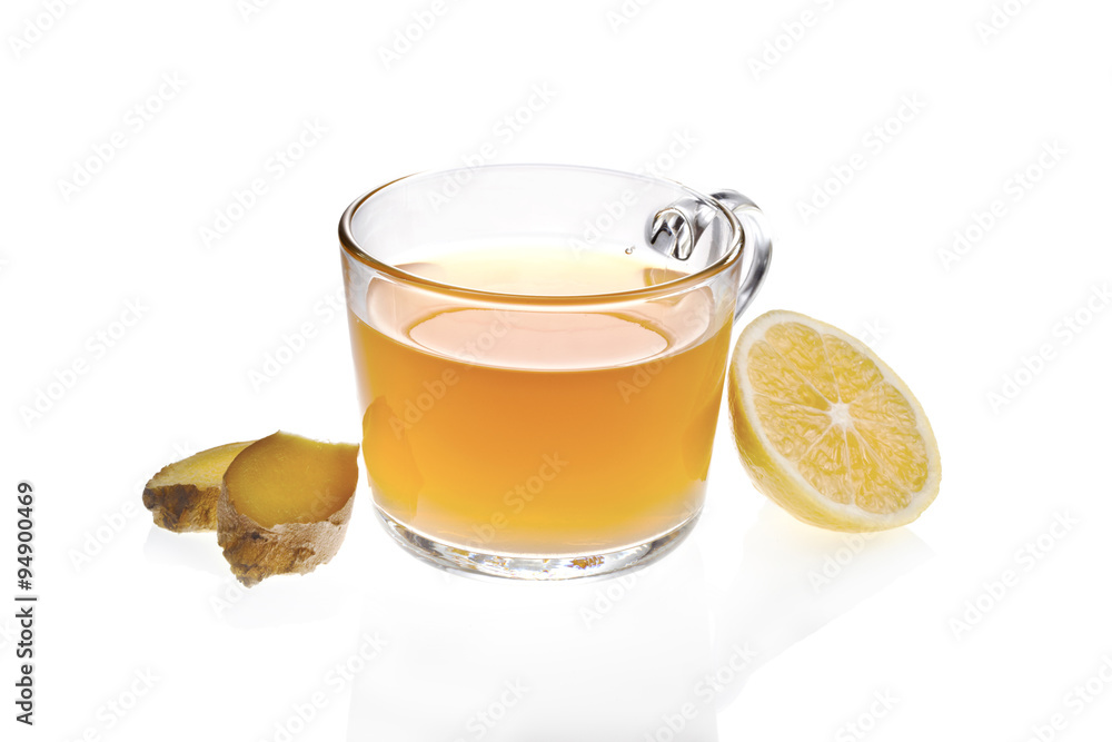Ginger and lemon tea.