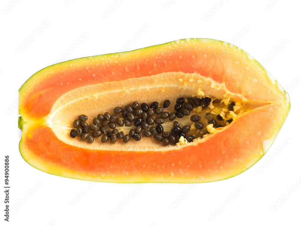 Papaya isolated on white background Papaya isolated on white background