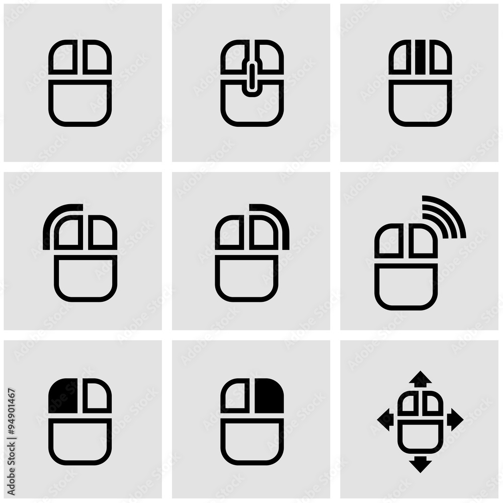 Vector black computer mouse icon. Computer mouse Icon Object, Computer mouse Icon Picture, Computer mouse Icon Image Vector black computer mouse icon. Computer mouse Icon Object, Computer mouse Icon Picture, Computer mouse Icon Image