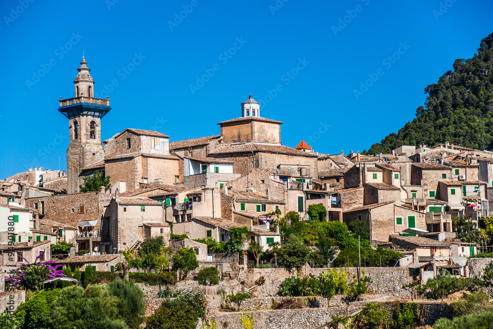 Beautiful view of the small town Valldemossa