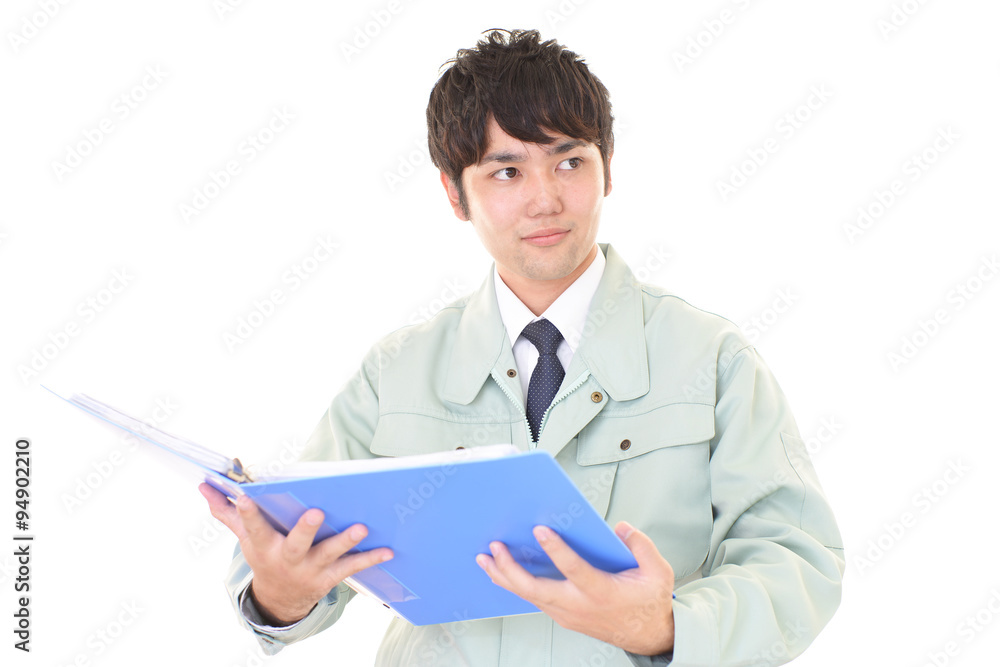 笑顔の労働者 笑顔の労働者