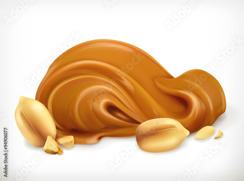 Peanut butter, vector icon