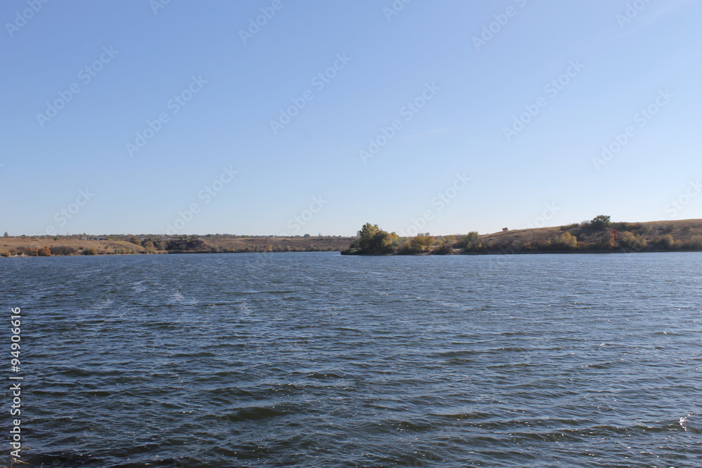 Dnieper river at autumn
