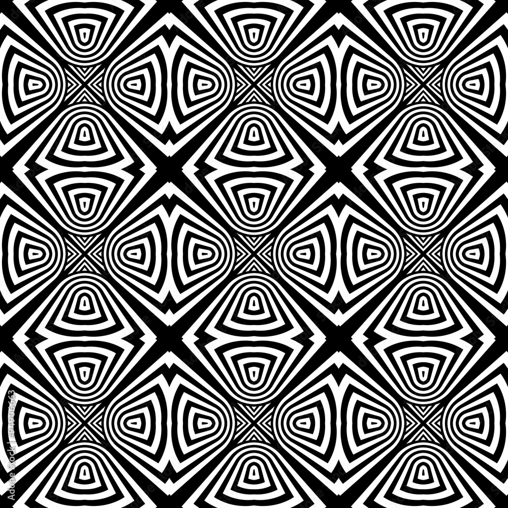 Design seamless monochrome geometric pattern Design seamless monochrome geometric pattern