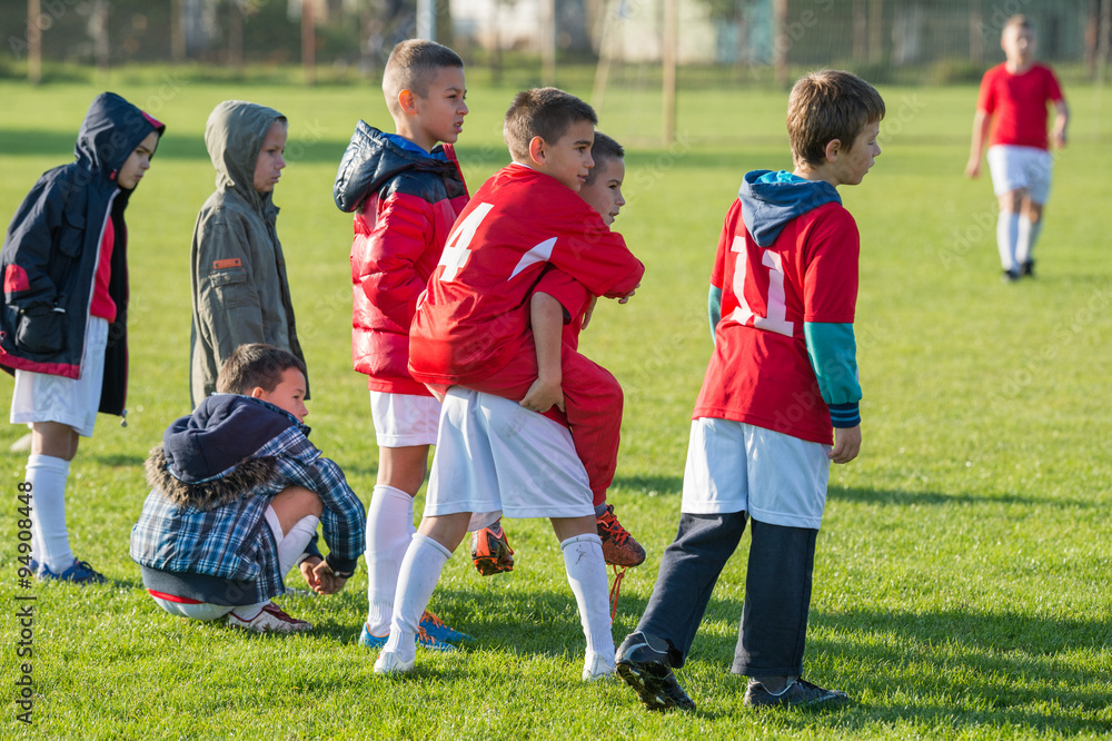 Fototapeta premium Kids soccer