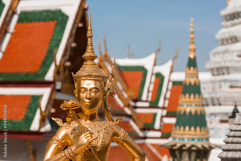Obraz premium Kinnara, Thai mythical creature, Thailand Grand Palace