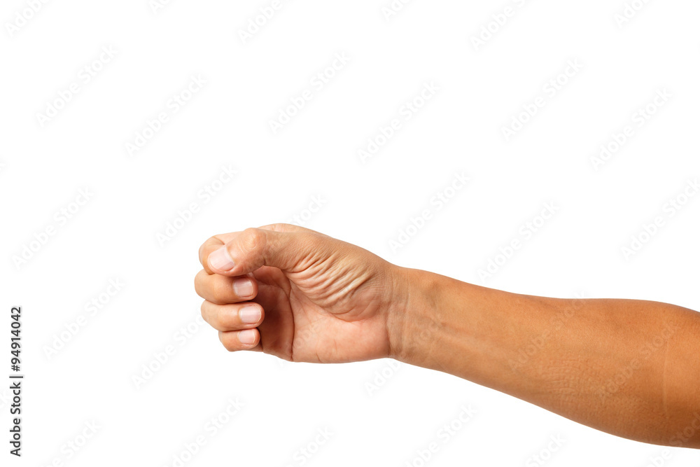 Hand isolated on white background Hand isolated on white background
