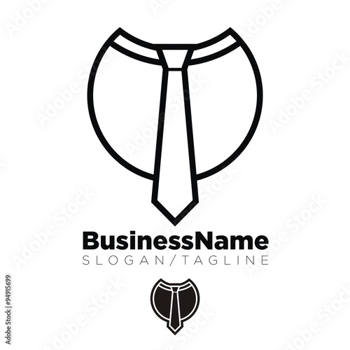 Suit and Tie logo icon Vector
