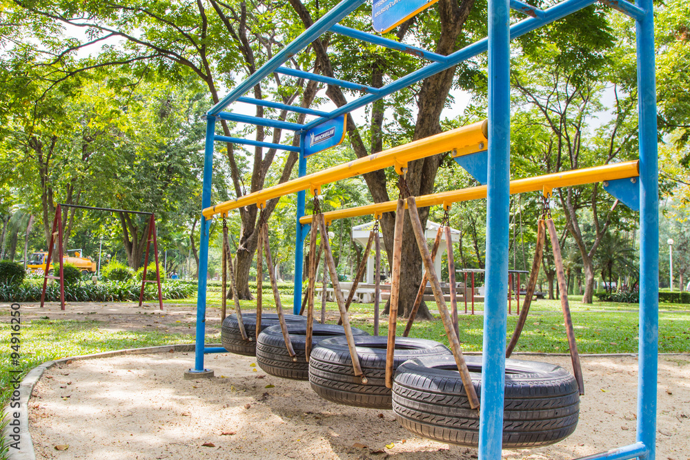 Fototapeta premium Outdoor gym park