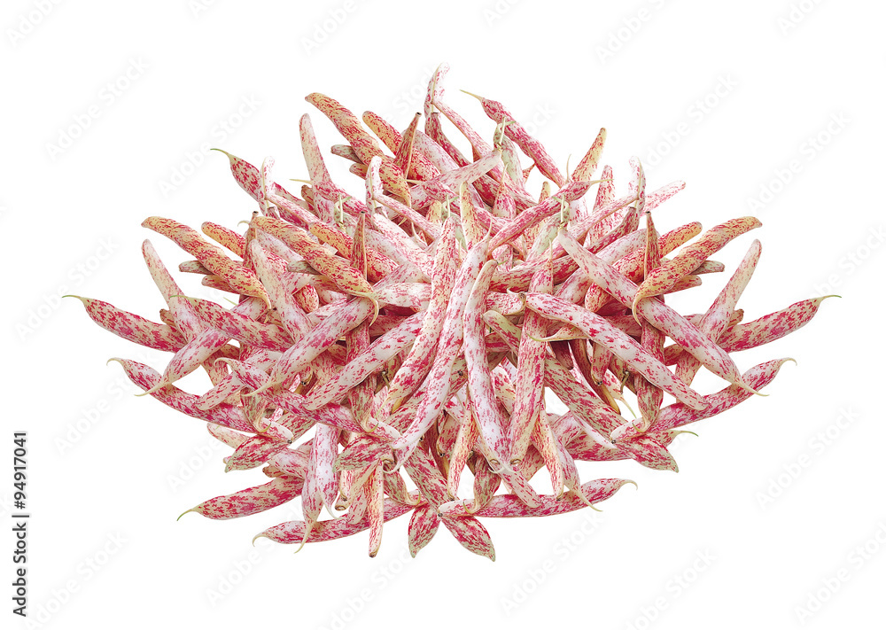 Obraz premium Color beans isolated on a white background