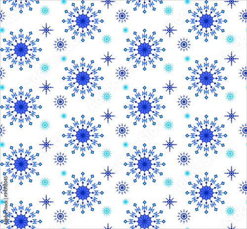 Illustration of snowflakes background
