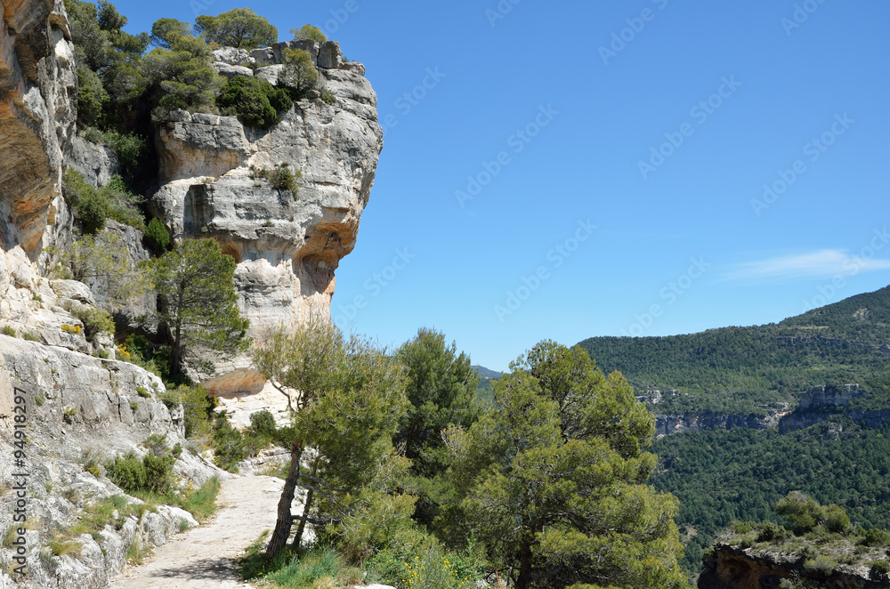Siurana cliffs in the Prades mountains Siurana cliffs in the Prades mountains