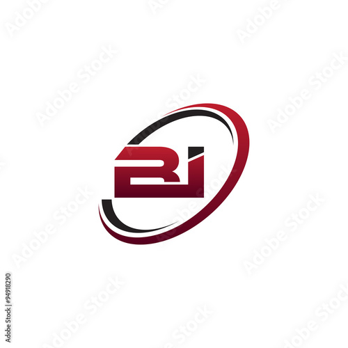 Modern Initial Logo Circle BE