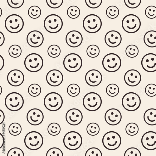 Smile lines seamless pattern.