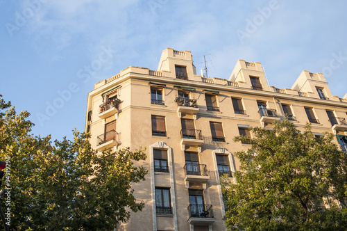 Building in Delicias neighborhood, Madrid.