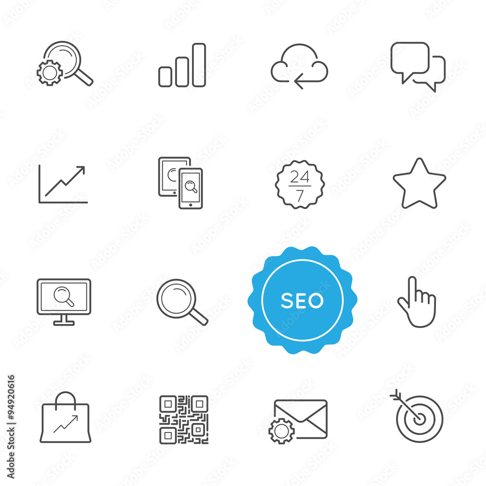 Set of Seo Search Engine Optimization Vector Illustration Elements can be used as Logo or Icon in premium quality Set of Seo Search Engine Optimization Vector Illustration Elements can be used as Logo or Icon in premium quality