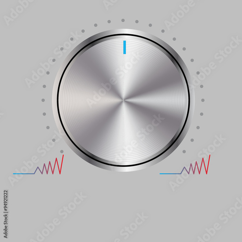Abstract volume control.Vector