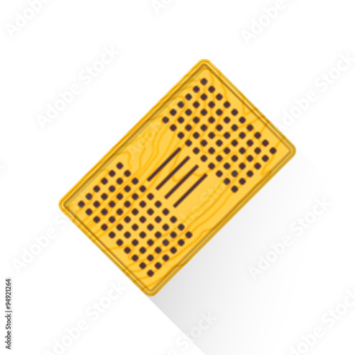vector flat Chinese tea ceremony tray illustration icon.