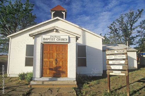 Obraz na plátne A Southern Baptist Church in New Mexico