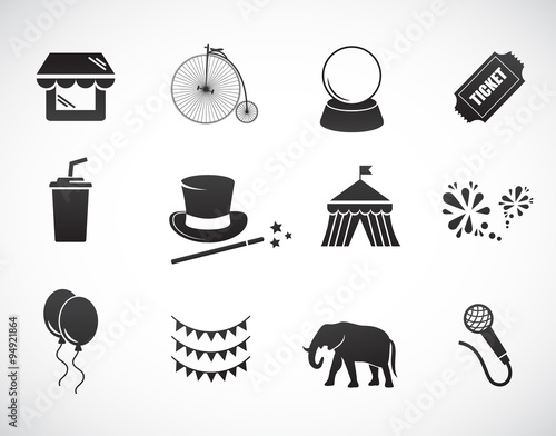 Circus VECTOR icon set.