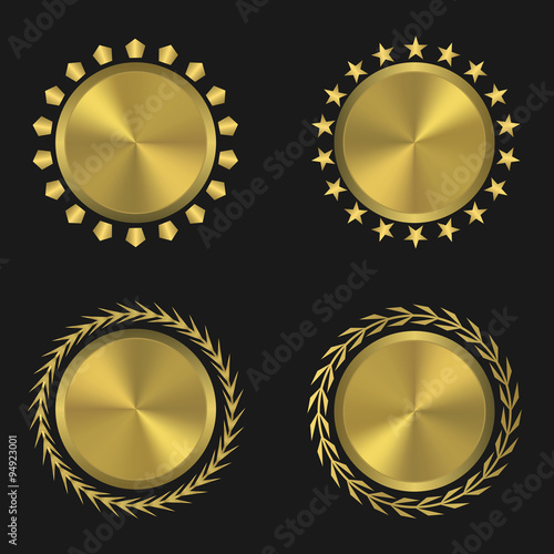 Golden medal set